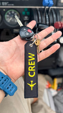 Crew Embroidered Keychain