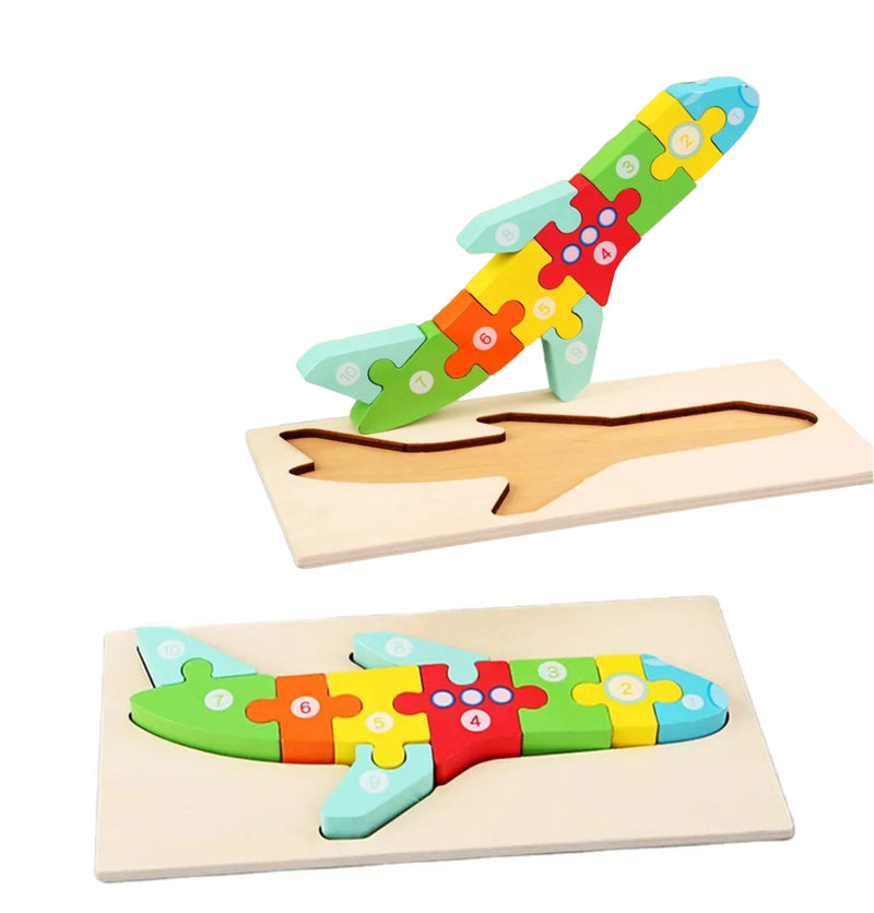 Wooden Airplane Puzzle
