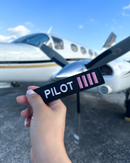 NOVAH Pilot Keychain Pink Stripes