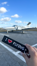 I love Flying Embroidered Keychain