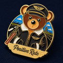 Positive Rate Aviator Bear Enamel Pin product image 3