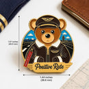 Positive Rate Aviator Bear Enamel Pin product image 5