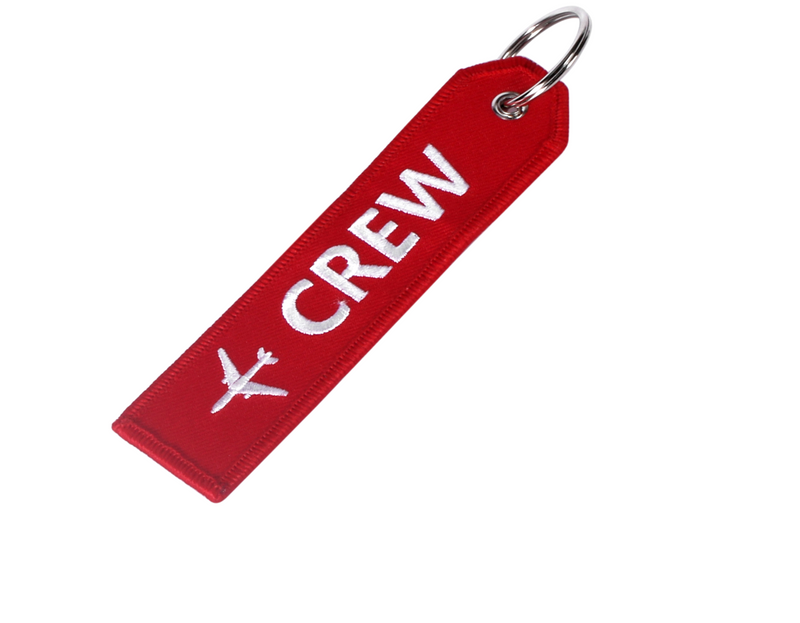 Crew Embroidered Keychain