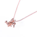 Bi-Plane Sterling Silver Necklace