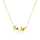 925 Sterling Silver Paper Plane Pendant Necklace