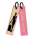 Born To Fly Embroidered Keychain