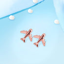 Airplane Sterling Silver Earrings
