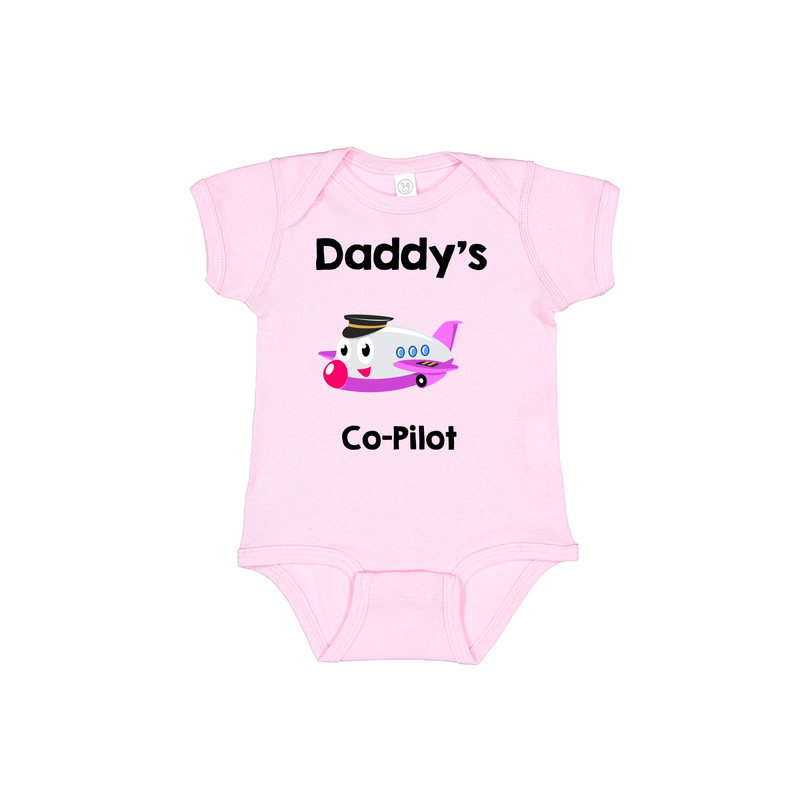 Daddys Co-Pilot Aviation Baby Bodysuit