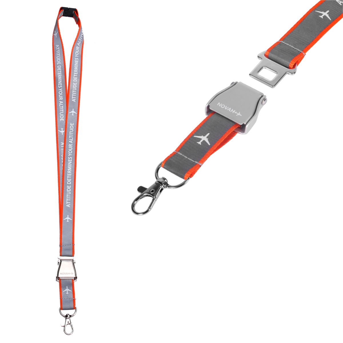 Neon Reflective Aviation Lanyard | Hi-Vis Pilot Lanyard