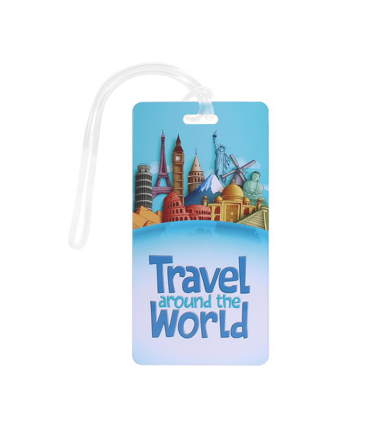 Travel Around The World Luggage Tag