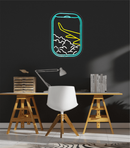 Plane Window View Neon Sign