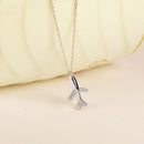 Airplane Sterling Silver Necklace