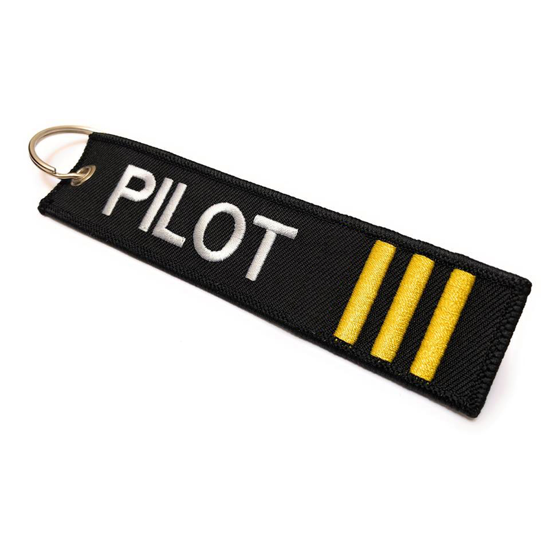 NOVAH Pilot Keychain Yellow Stripes