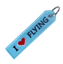 I love Flying Embroidered Keychain