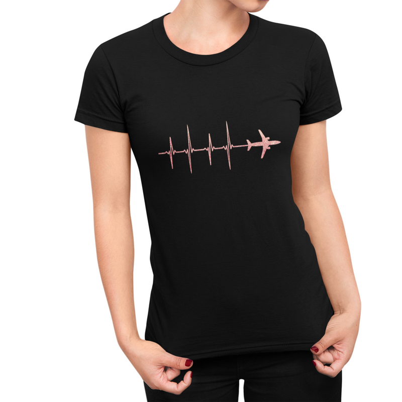 Airplane Heartbeat Shirt