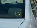 Heart Airplane Aviation Pilot Decal Sticker